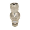 Innovate Scuba Concepts brass quick-connect hose fitting showing threaded connection detail and coupling mechanism