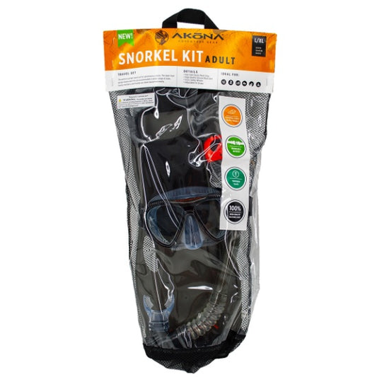 Adult Mask, Snorkel, Fin L/XL Set