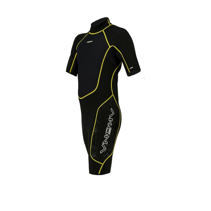 2.5mm Men's  Shorty - (Back Zip) Yellow
