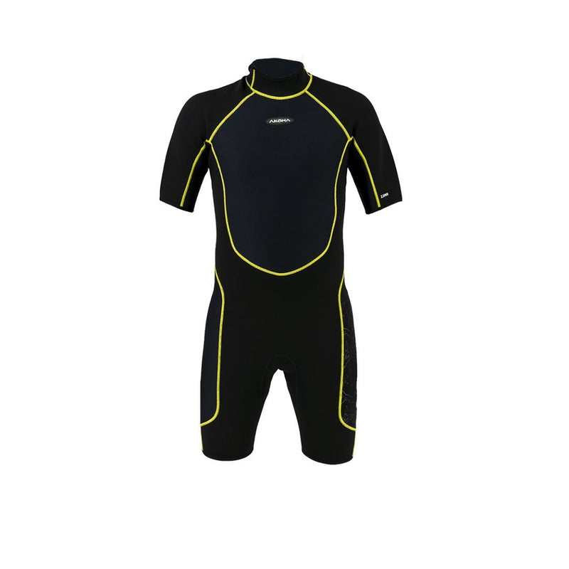 2.5mm Men's  Shorty - (Back Zip) Yellow