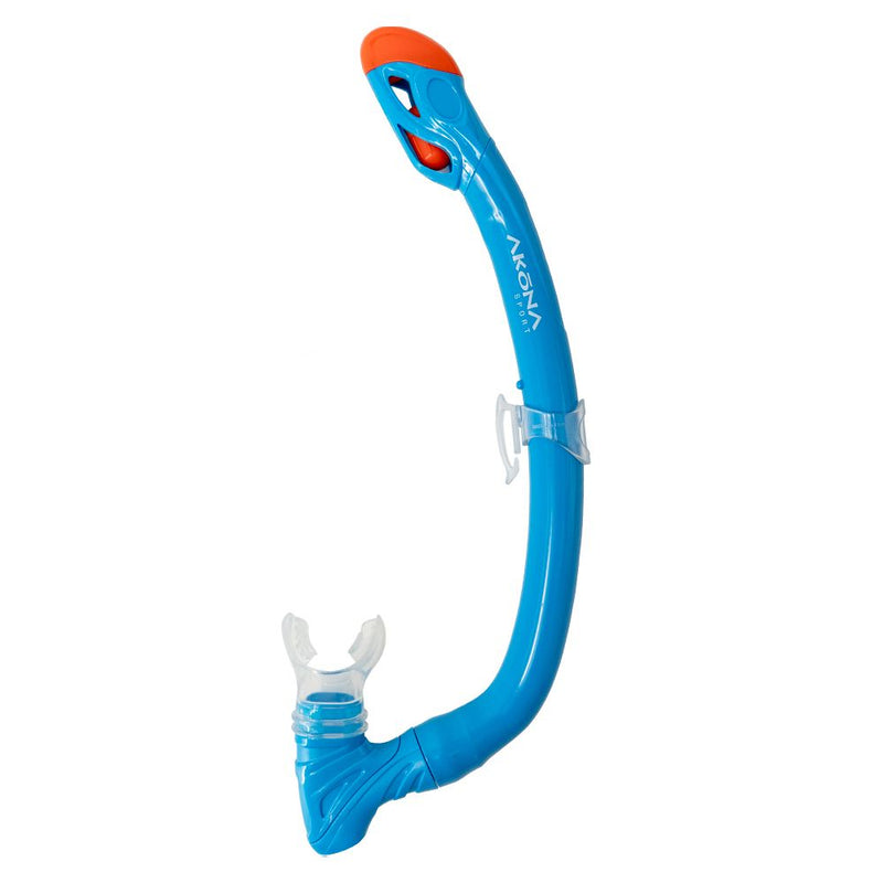 JR Mask & Snorkel Set Neon Blue