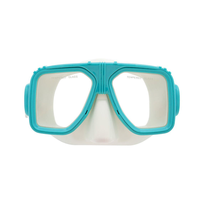 Adult Mask & Snorkel Set Yellow/Clear Silicone