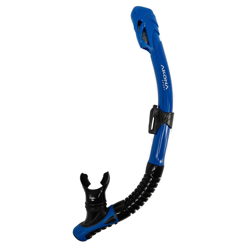 Adult Mask & Snorkel Set Blue/Black Silicone
