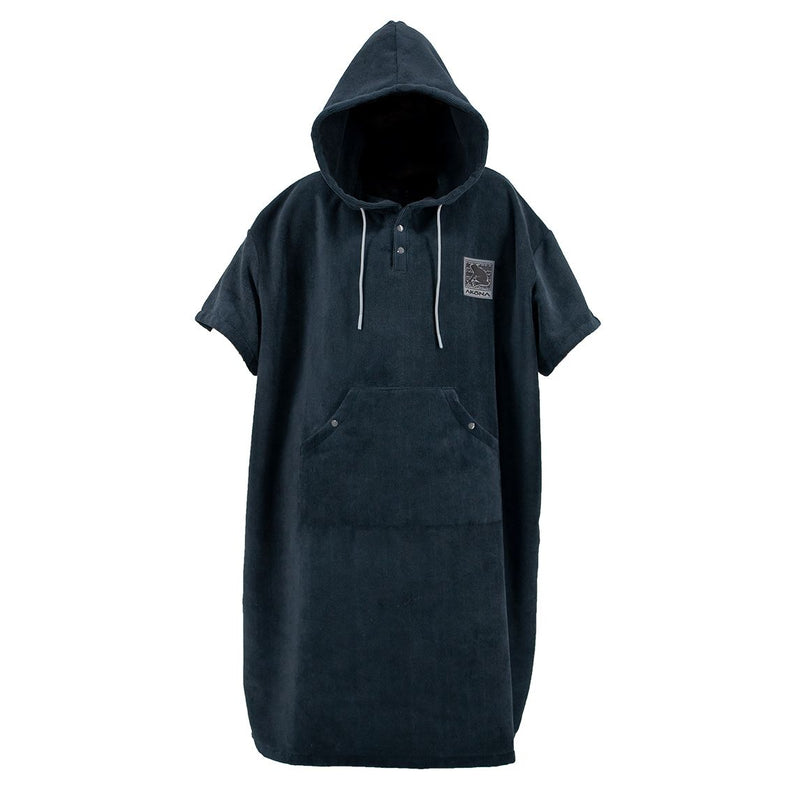 Tulum Microfiber Poncho, Black
