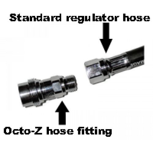 Zeagle Octo-Z Hose Fitting – 3/8” Regulator Hose Connection Product Photo