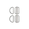 XDEEP Sliding Metal D-ring set for Stealth Harness – durable stainless-steel hardware (set of 2) for secure, adjustable gear attachment.