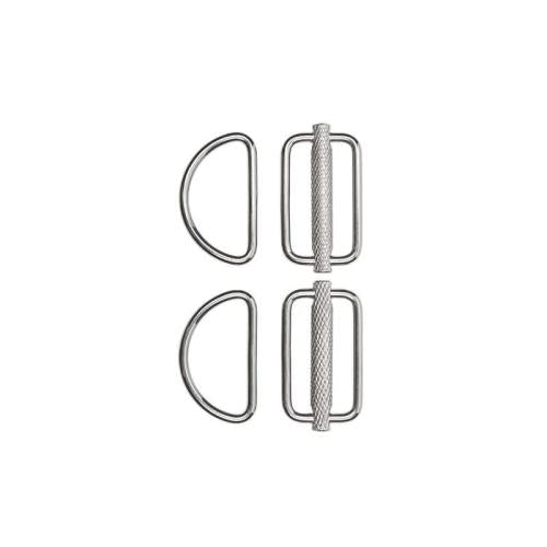 XDEEP Sliding Metal D-ring set for Stealth Harness – durable stainless-steel hardware (set of 2) for secure, adjustable gear attachment.