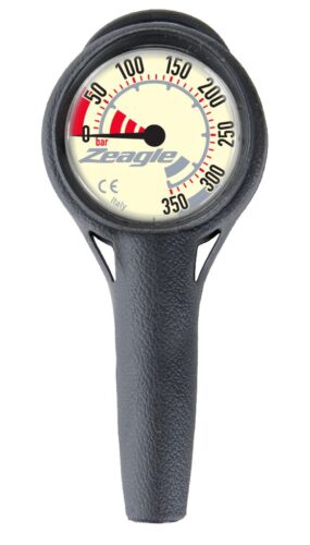Zeagle Single Gauge Metric 5000psi with 32” Black Hose Product Photo