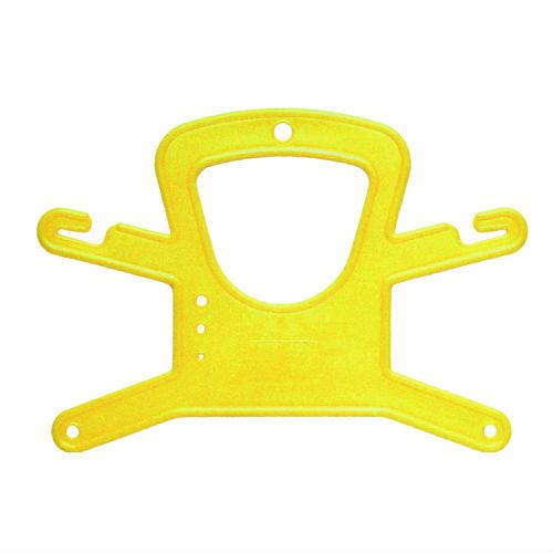 Yellow nylon line holder spool for underwater diving and surface marker deployment