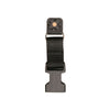 Innovate Scuba Concepts black retractable gear keeper with extended webbing strap and plastic buckle attachment