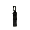 Innovate Scuba Concepts black retractor lanyard with carabiner clip and black webbing strap
