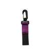 Innovate Scuba Concepts purple retractor lanyard with carabiner clip and black webbing strap