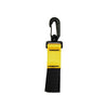 Innovate Scuba Concepts yellow retractor lanyard with carabiner clip and black webbing strap