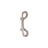 Stainless steel double-ended snap hook with swivel connection for scuba diving gear attachment