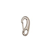 Stainless steel snap hook with spring-loaded gate for quick diving equipment attachment