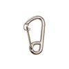 Stainless steel carabiner with secure locking gate mechanism for diving safety equipment