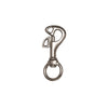 Stainless steel swivel snap hook with dual-action opening mechanism and rotating ring attachment