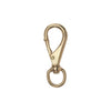 Brass lobster claw clasp with spring-loaded mechanism for secure equipment attachment