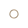 Solid brass split ring for scuba gear attachment, heavy-duty and corrosion-resistant