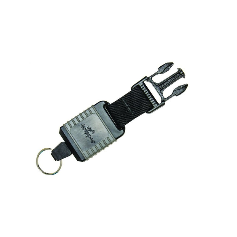 The Gripper Clip with Side-Release Buckle – Black Strap and Key Ring