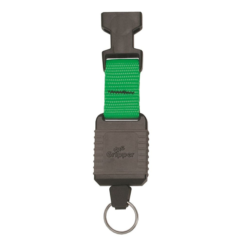 The Gripper Clip – Green Webbing with Key Ring