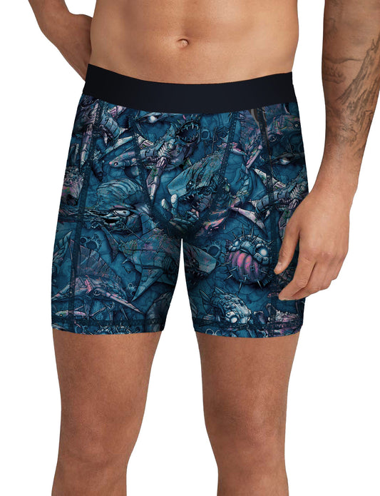 MENS Eco-friendly Clockwork Ocean Scuba Jammer Swim Shorts