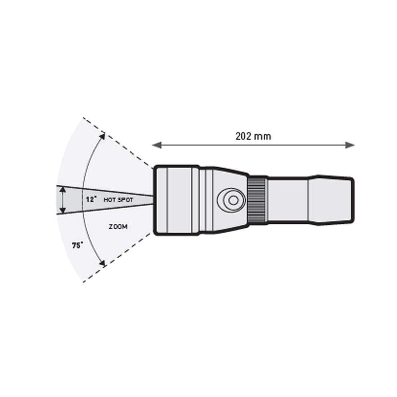Torch EOS 10LRZ – 1010 Lumen Dive Torch with Zoom Product Photo