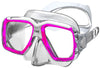 Mask RAY Dive and Snorkel Mask, Soft Leak-Free Silicone Skirt and Quick-Adjust Buckles-Scuba Schools of America