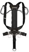 XDEEP Central Weight Pocket S – compact dual-pocket design for 2 × 1.5 kg weights, black with secure flap closure