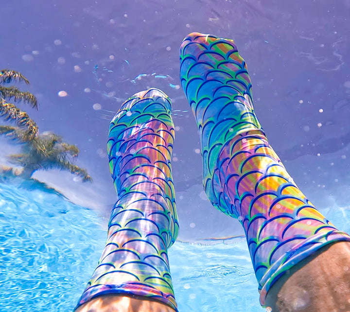 Eco-friendly Psychedelic Mermaid Dive Socks