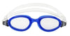 Innovate Scuba Concepts swimming goggles with blue frame and clear silicone strap