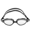 Innovate Scuba Concepts clear swimming goggles with black silicone strap and headband