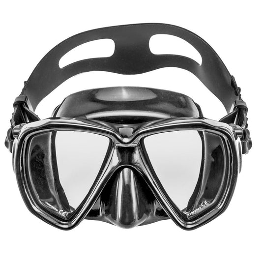 Innovative Scuba Concepts professional diving mask with wide field of vision and adjustable strap