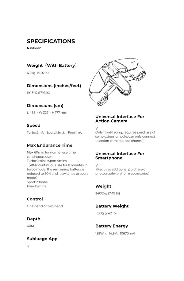 Navbow+ Underwater Scooter-Scuba Schools of America