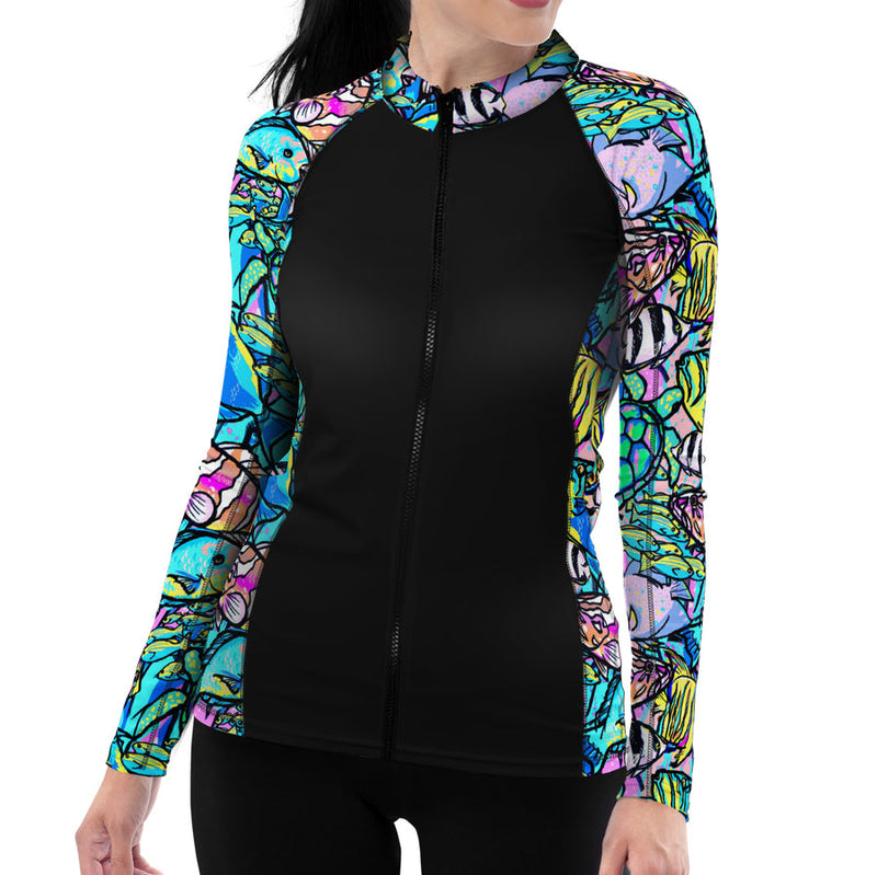 Zip-Up Neon Fish Frenzy