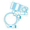 Shearwater NERD 2 Dive Computer – CCR Mount with Cable Routing