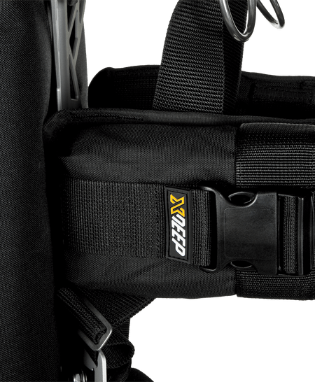 XDEEP NX GHOST Standard – angled shot of complete BCD set with all components assembled