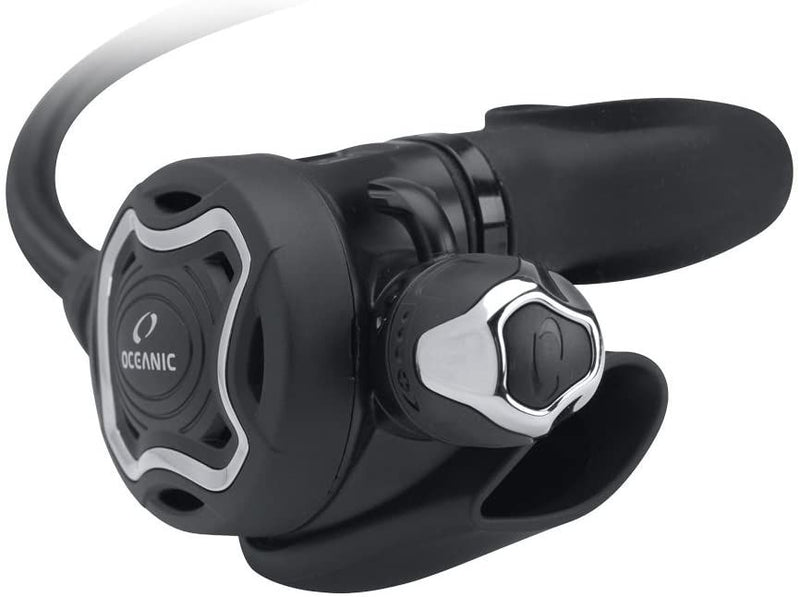 Oceanic ZEO Second Stage with Swivel & Hose (Black) – Balanced Regulator Product Photo