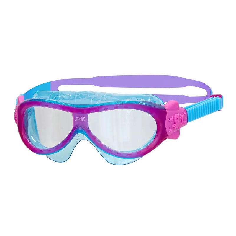 Zoggs Phantom Kids Mask Purple Blue Clear