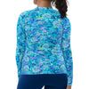 Plus Size Eco-Friendly Turtle Tie Dye Rash Guard