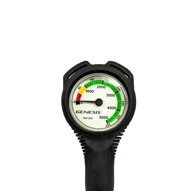 Pressure Gauge with Boot and Hose-Scuba Schools of America