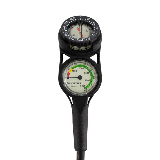 Pressure Gauge with Compass Console-Scuba Schools of America