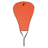 Large Orange Diver Safety Sausage with Oral Inflator – High-visibility surface marker buoy with top oral inflation valve and reinforced strap for underwater signaling.