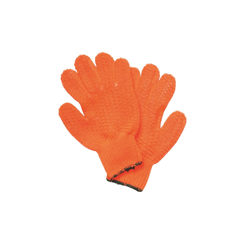 High-Visibility Orange Knit Dive Gloves – Durable textured gloves for scuba and marine use, designed for enhanced grip and underwater handling.