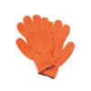 Textured Orange Knit Gloves – Protective scuba gloves with rugged grip pattern, made from flexible knit material for comfort and visibility underwater.