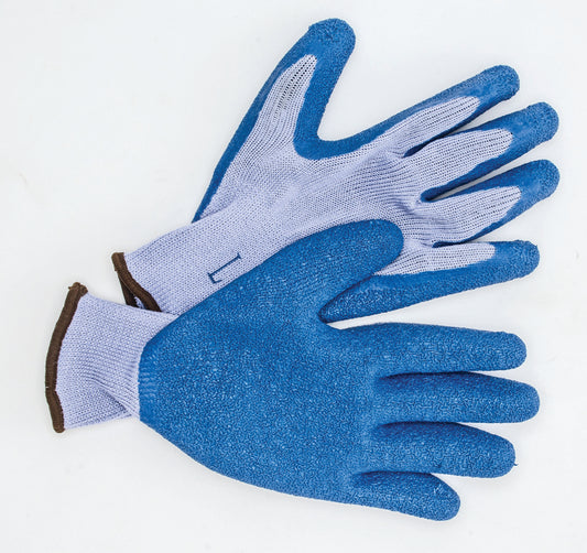Blue Rubber Grip Work Gloves – Pair