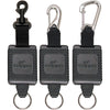 Set of three “The Gripper” retractors with plastic, stainless steel, and aluminum clips