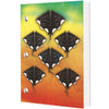 Dive log book with gradient yellow to orange cover featuring six black spotted eagle rays arranged in formation