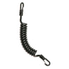 Black Heavy-Duty Snappy Coil with Dual Clip Hooks