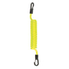 Yellow Snappy Coil Lanyard with Dual Hook Clips